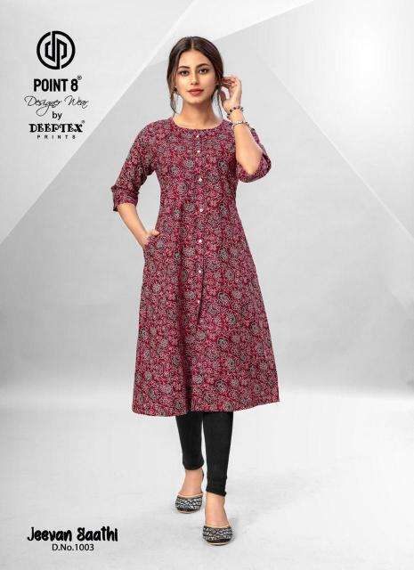 Deeptex Jeevan Sathi Vol 1 Catalog Kurtis from Gujarat