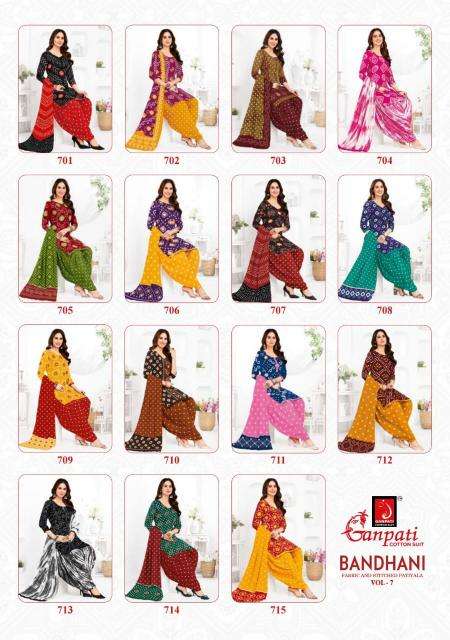 Ganpati Bandhani Vol-7 dress material wholesale in surat