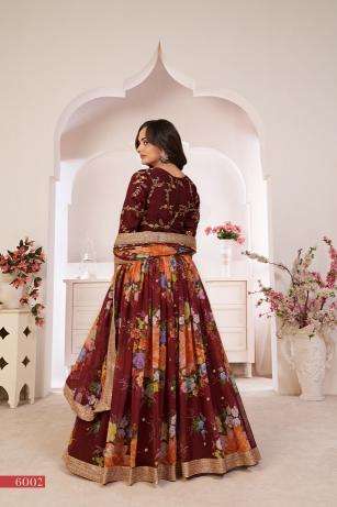 LOTUS VOL - 1 6002 MAROON party wear lehenga Choli wholesale 