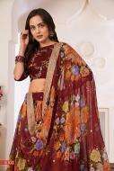 LOTUS VOL - 1 6002 MAROON party wear lehenga Choli wholesale 