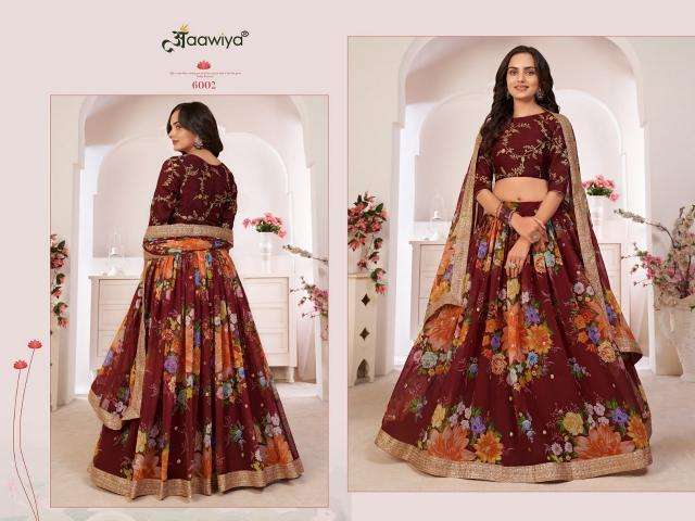 LOTUS VOL - 1 6002 MAROON party wear lehenga Choli wholesale 