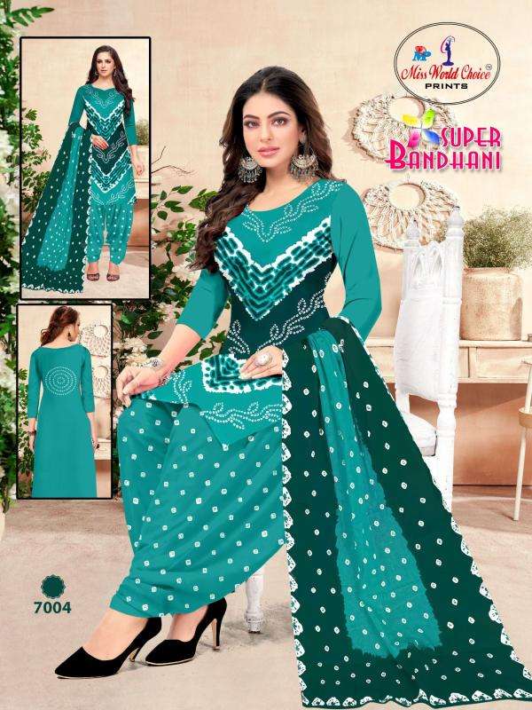 Miss World Super Bandhani Vol-07 Bulk dress materials