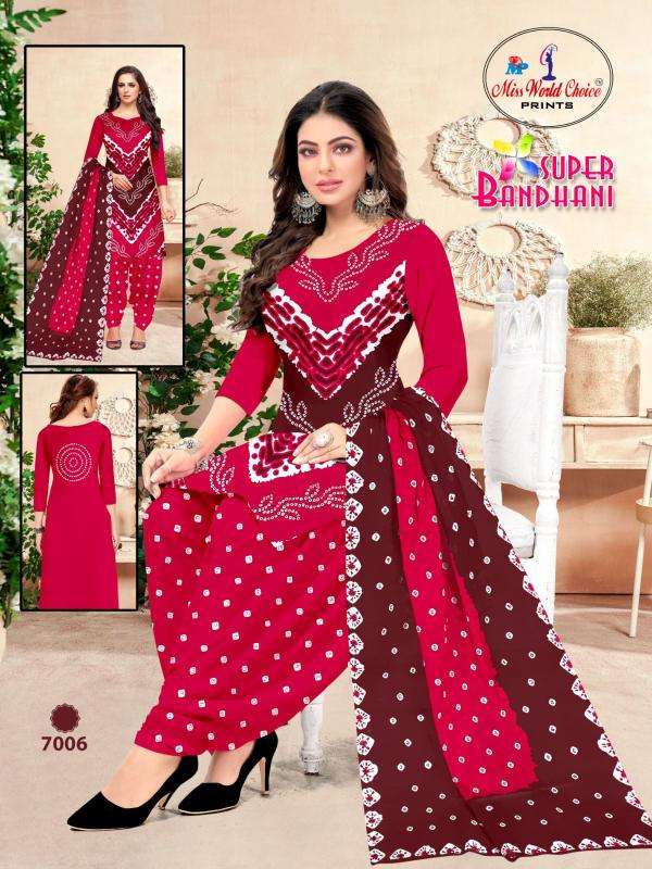 Miss World Super Bandhani Vol-07 Bulk dress materials