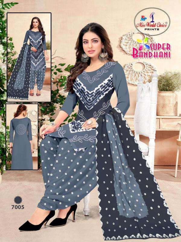 Miss World Super Bandhani Vol-07 Bulk dress materials