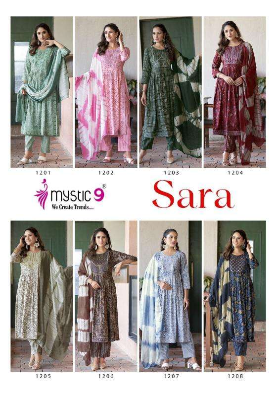 MYSTIC 9 SARA Vol 12 Kurtis Exporters Gujarat