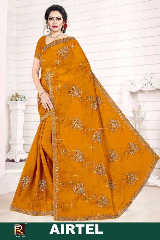 Ronisha Airtel dark  Latest saree designs in wholesale Surat