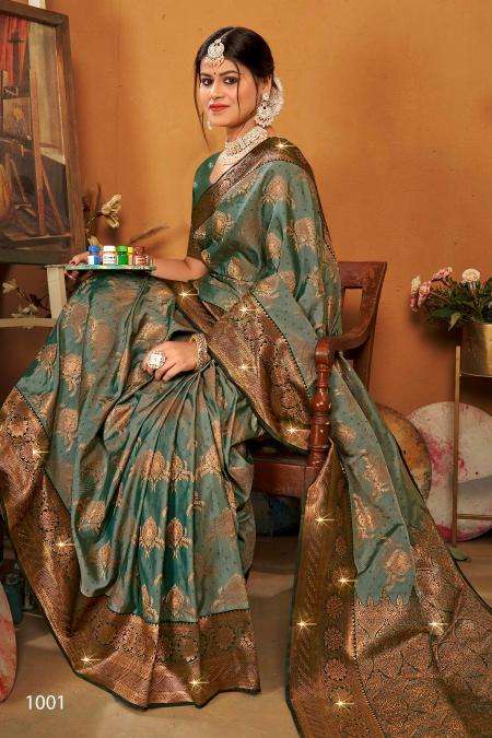 Saroj Pravya Silk Swarovski vol.2 Wholesale saree suppliers in Surat