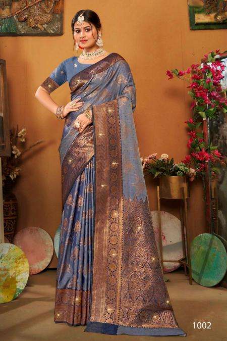 Saroj Pravya Silk Swarovski vol.2 Wholesale saree suppliers in Surat