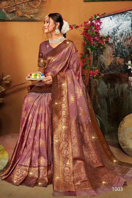 Saroj Pravya Silk Swarovski vol.2 Wholesale saree suppliers in Surat