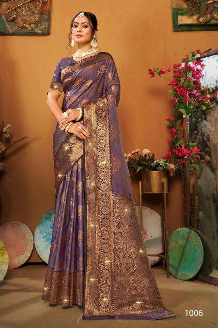 Saroj Pravya Silk Swarovski vol.2 Wholesale saree suppliers in Surat