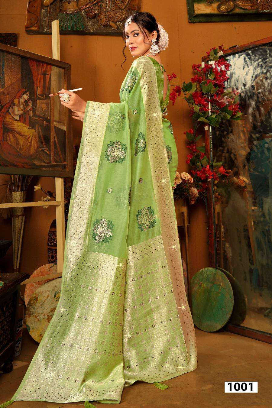 Saroj Radiant cotton vol.1 Saree wholesaler in Ahmedabad