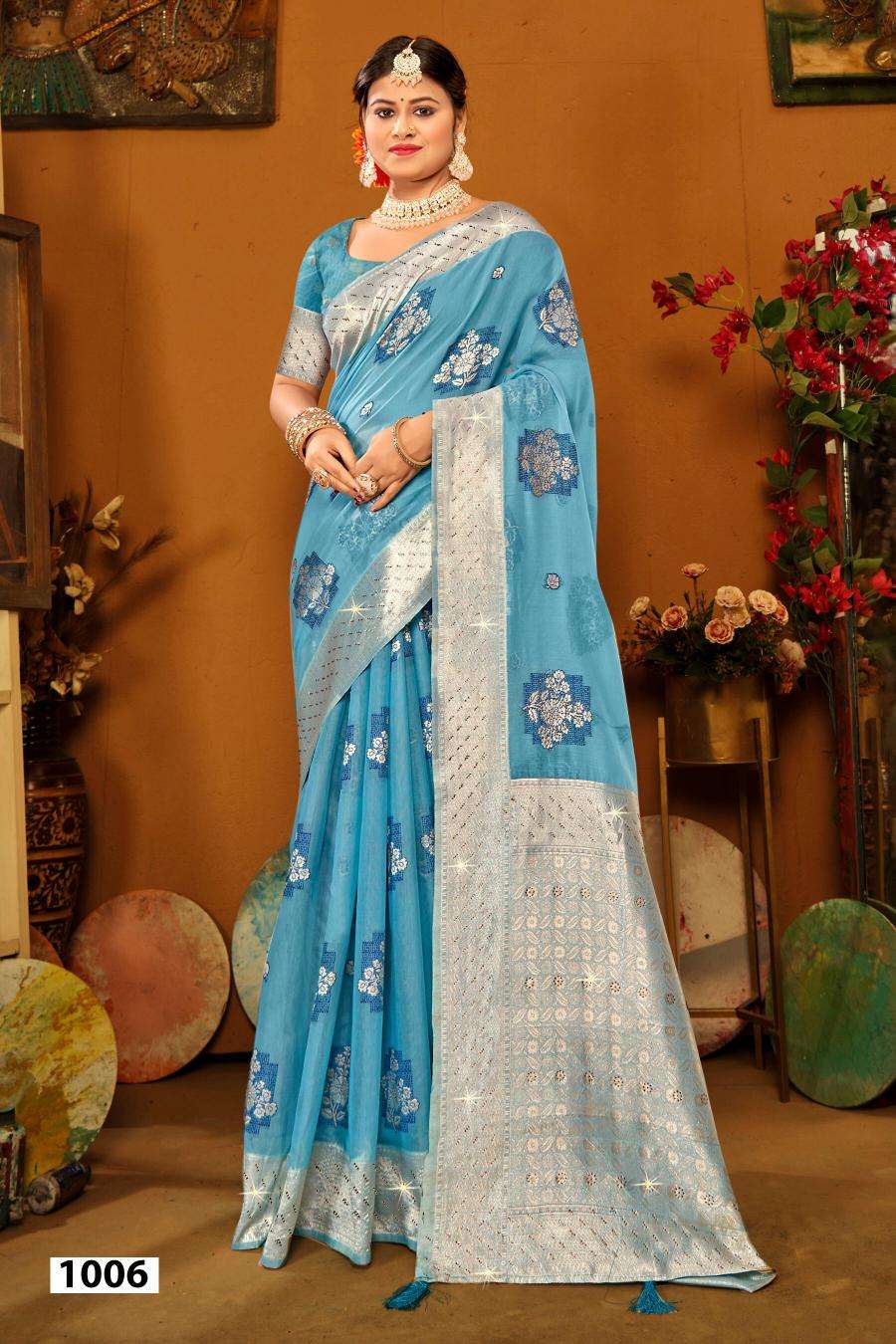 Saroj Radiant cotton vol.1 Saree wholesaler in Ahmedabad