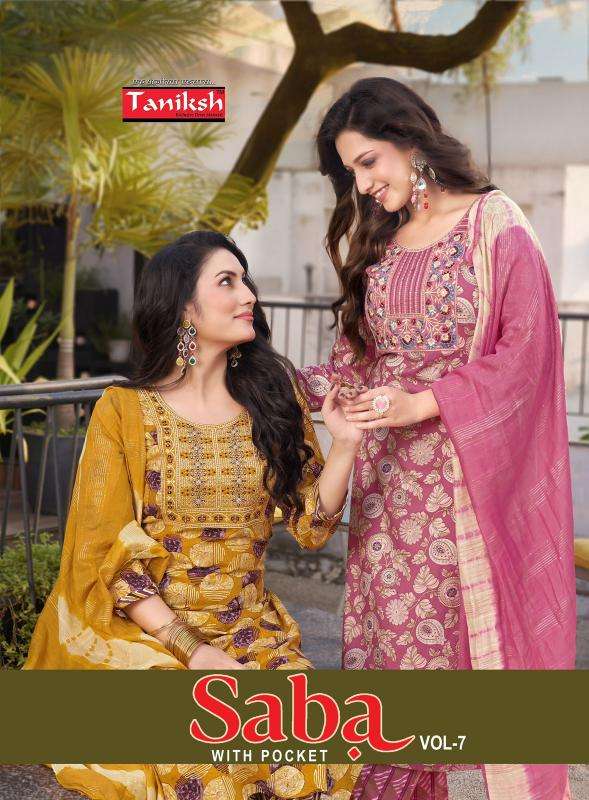 Taniksh Saba Vol 7 Designer kurtis wholesale in Ahmedabad