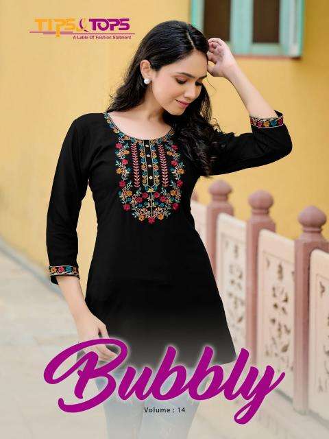 Tips & Tops Bubbly Vol 14 Kurti exporters in Gujarat