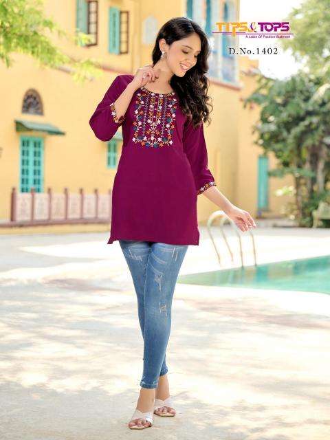 Tips & Tops Bubbly Vol 14 Kurti exporters in Gujarat