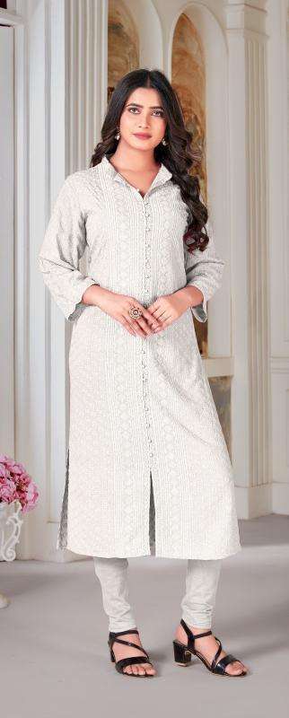 TUNIC HOUSE LUCKNOWI CHIKANKARI D- 01 Indian Kurti manufacturer