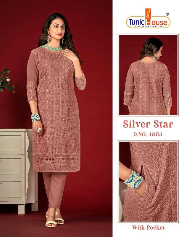 TUNIC HOUSE SILVER STAR D- 4803 kurti wholesalers in Ahmedabad