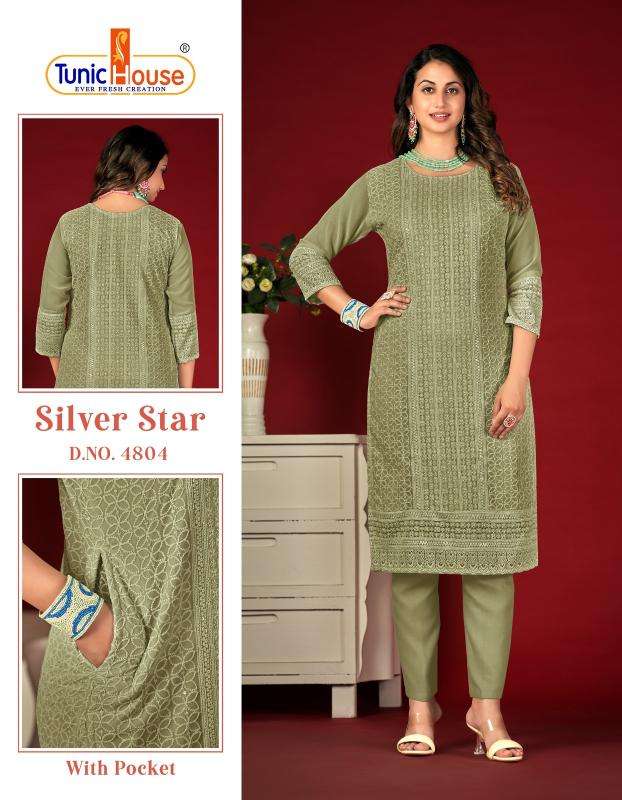 TUNIC HOUSE SILVER STAR D- 4804 kurti wholesalers in Ahmedabad