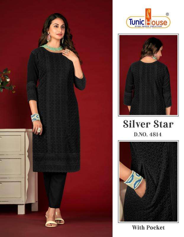 TUNIC HOUSE SILVER STAR D- 4814 kurti in mumbai