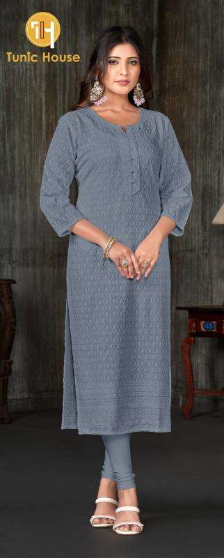 TUNIC HOUSE TESLA Gray Kurti distributors in Hyderabad