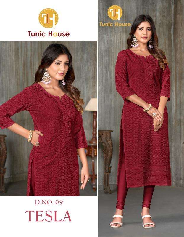 TUNIC HOUSE TESLA Marron Kurti manufacturers in Telangana