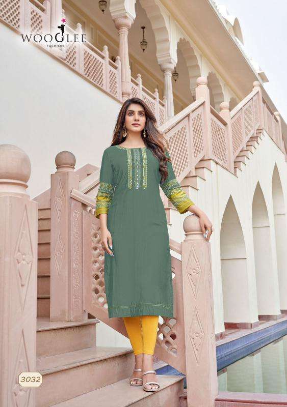 WOOGLEE Salonee Vol 7 Kurti manufacturers in Gujarat