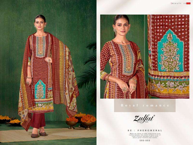 Zulfat Sangini Wholesale silk dress materials in Surat