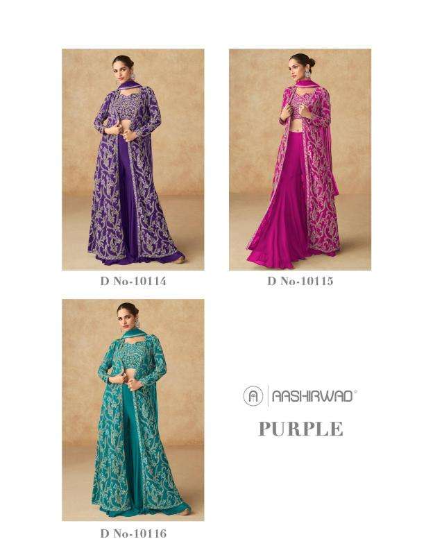 Aashirwad Purple Indo western manufacturers in Aurangabad