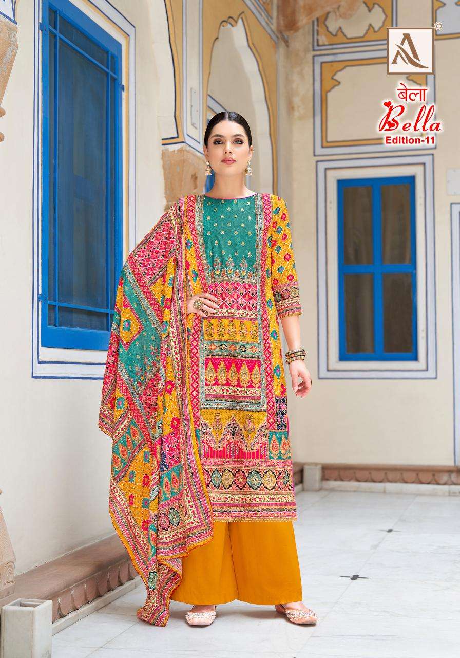 Alok Bella Vol 11 Dress materials wholesaler near me