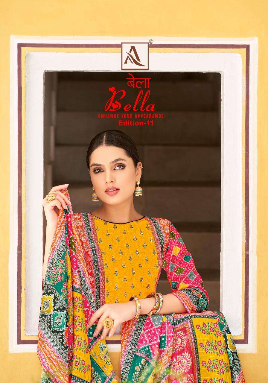 Alok Bella Vol 11 Dress materials wholesaler near me