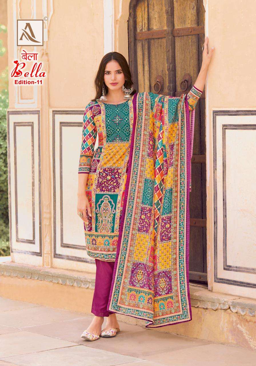 Alok Bella Vol 11 Dress materials wholesaler near me