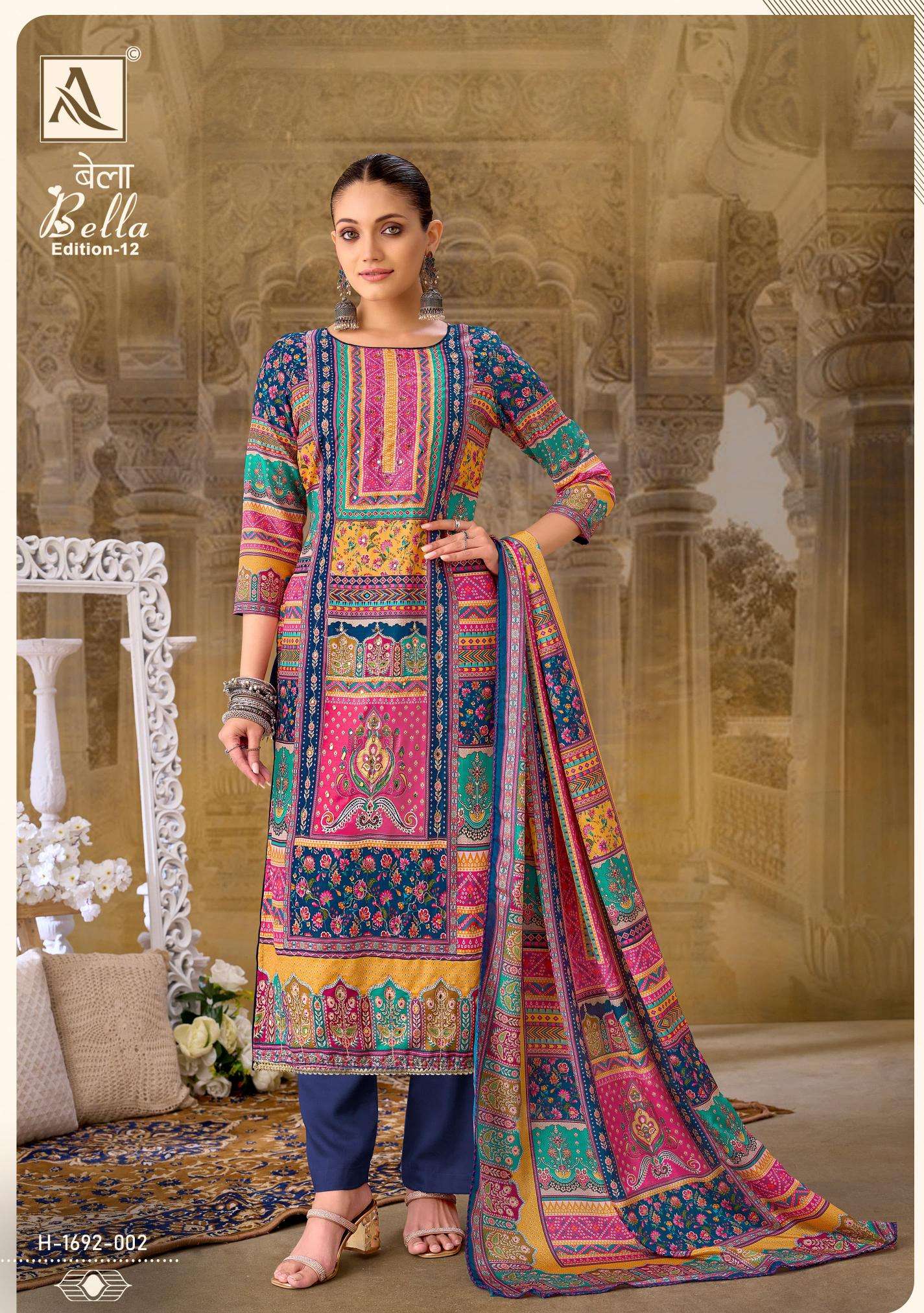 Alok Bella Vol 12 Online dress material shopping