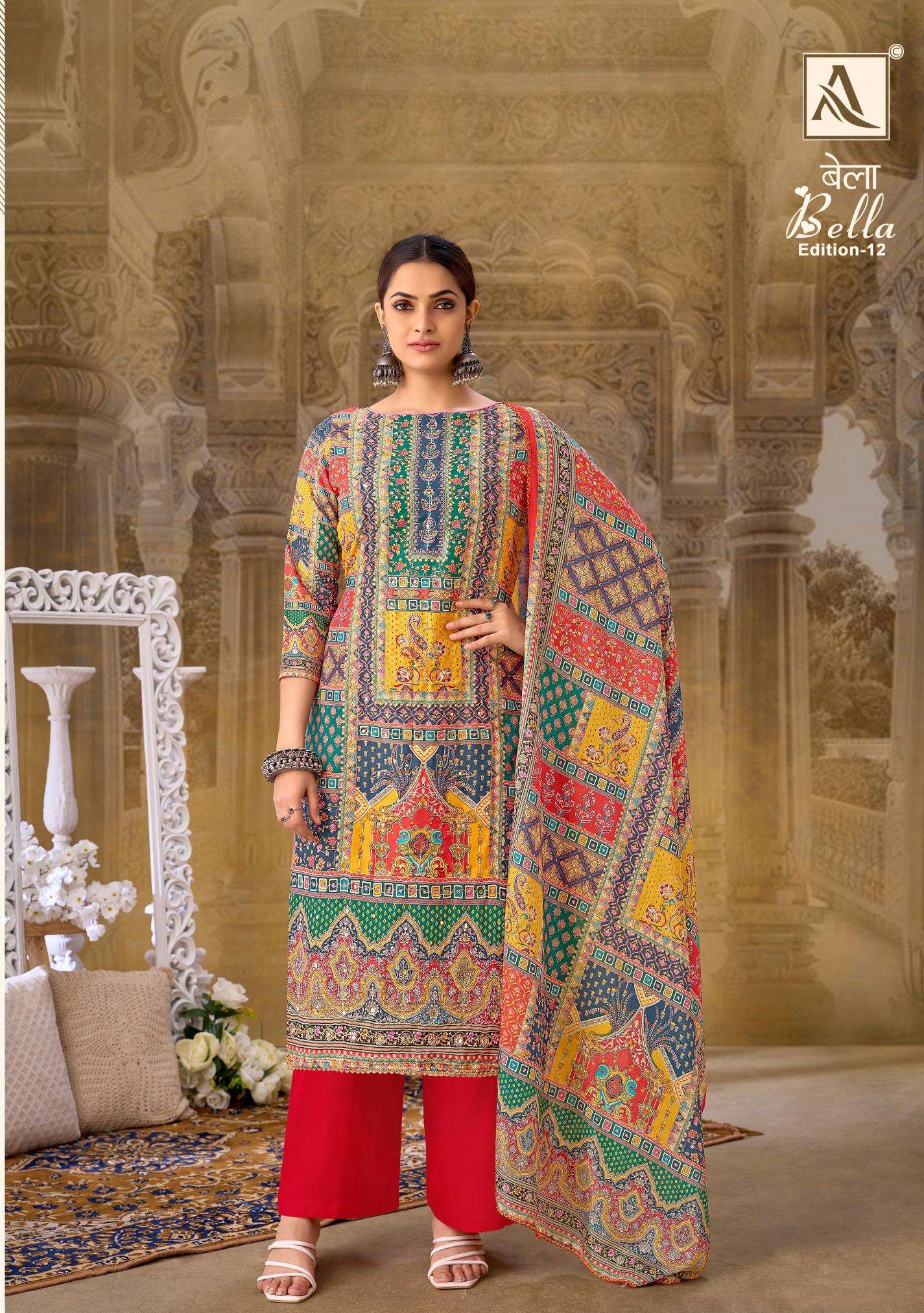 Alok Bella Vol 12 Online dress material shopping