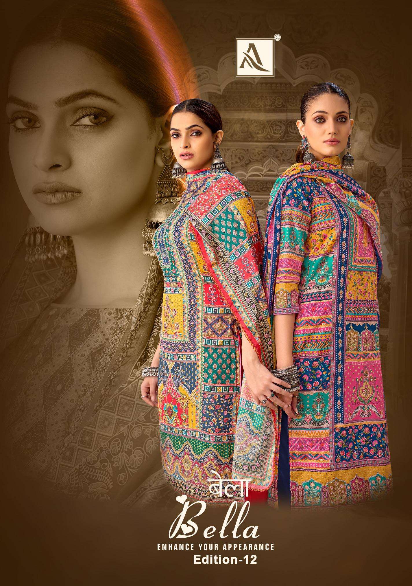 Alok Bella Vol 12 Online dress material shopping