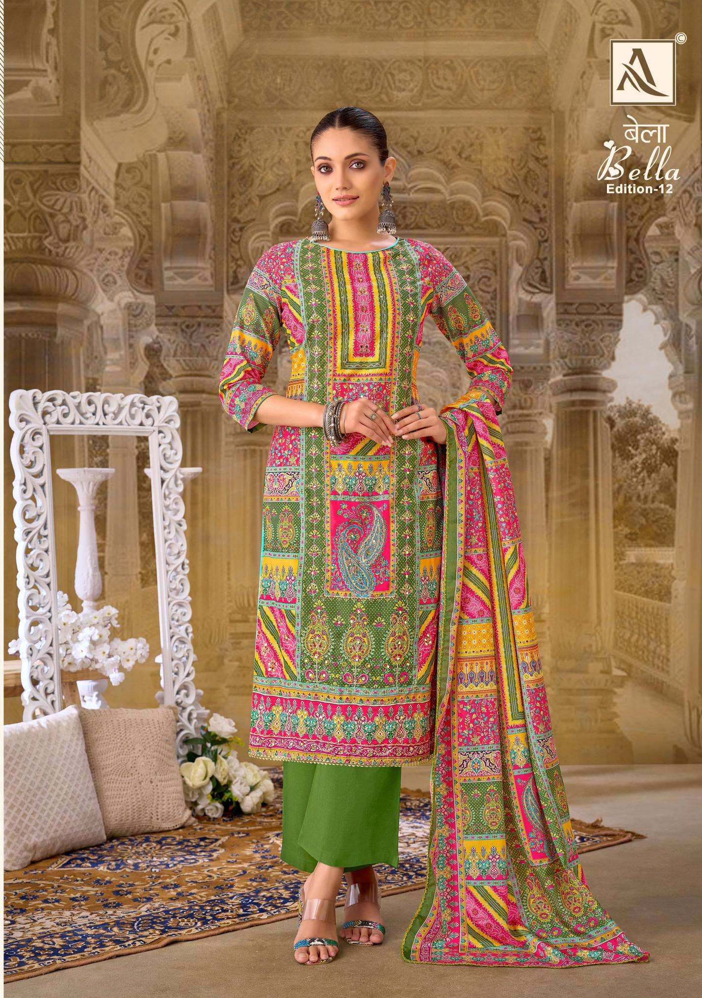 Alok Bella Vol 12 Online dress material shopping