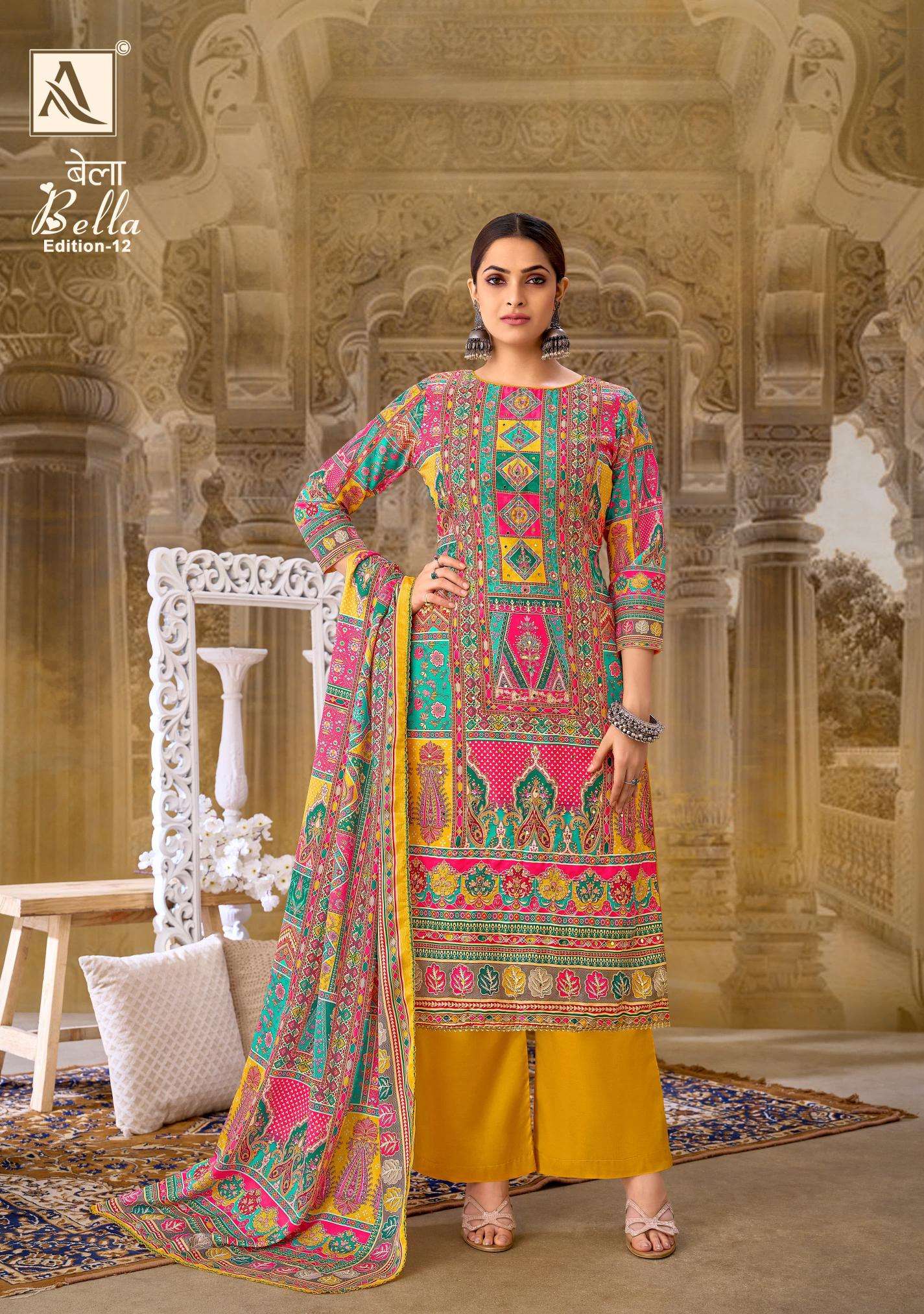 Alok Bella Vol 12 Online dress material shopping