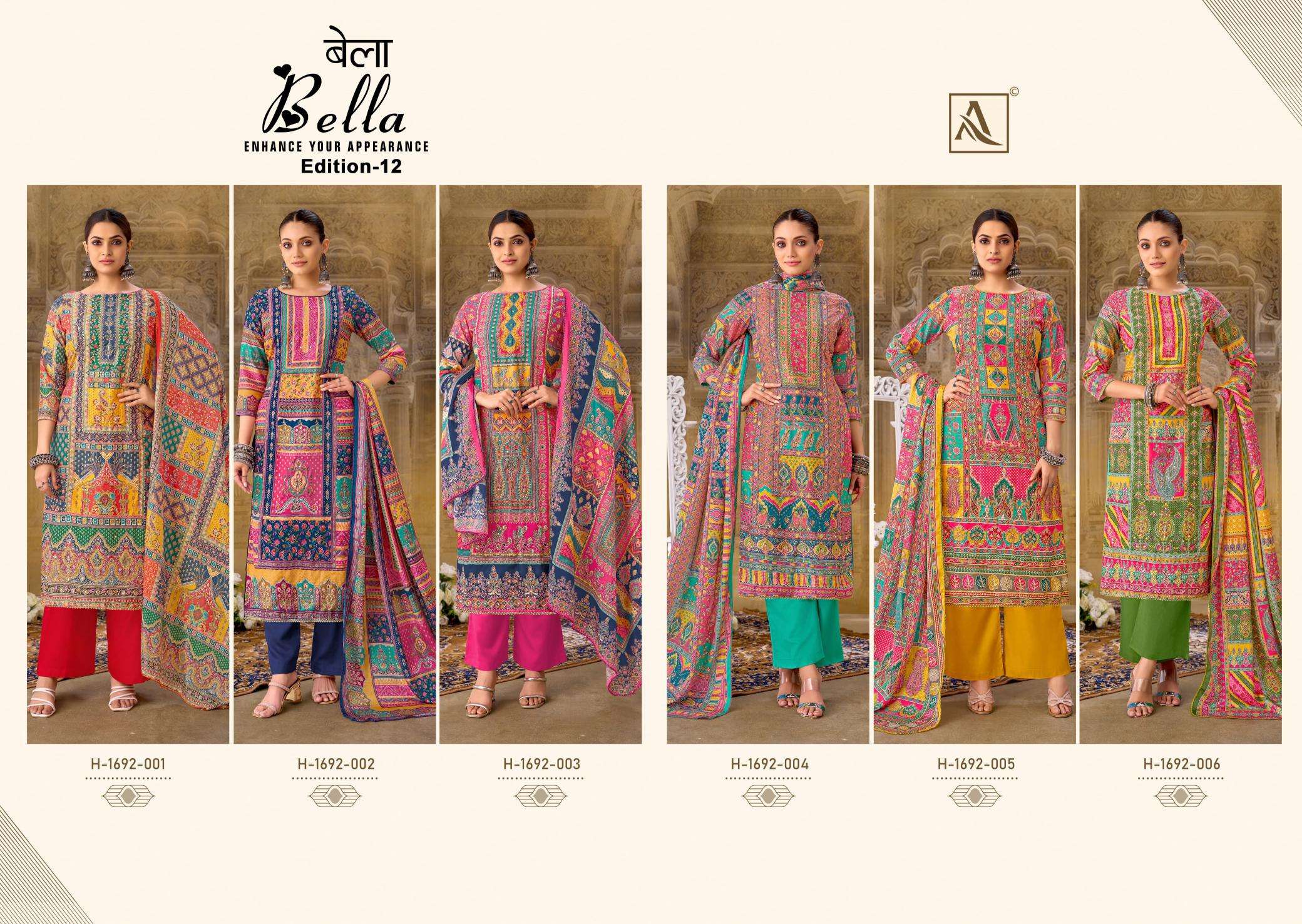 Alok Bella Vol 12 Online dress material shopping