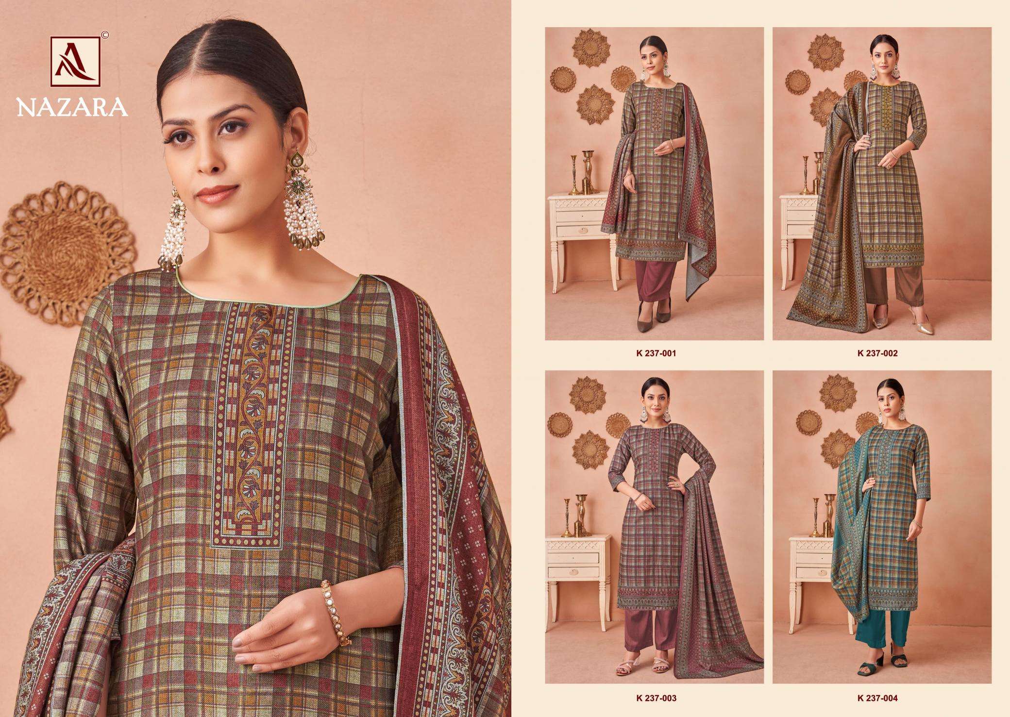 Alok Nazara Wholesale Indian dress material