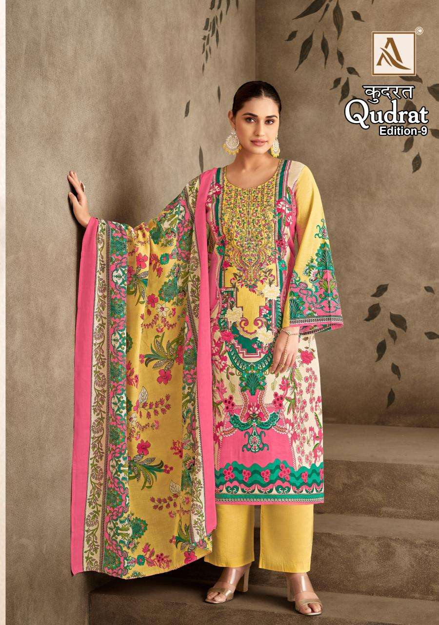 Alok Qudrat Vol 9 Affordable Dress Materials in Mumbai