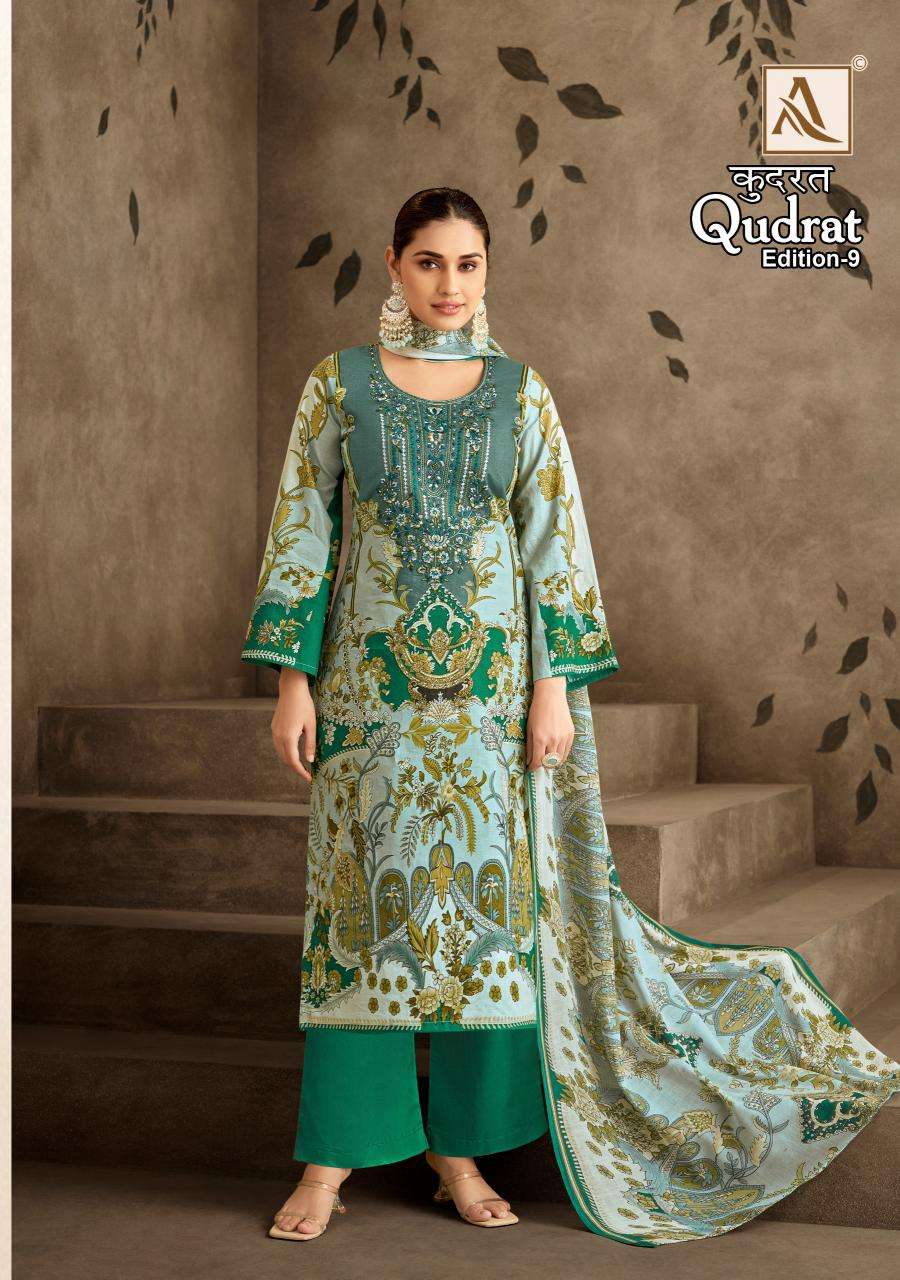 Alok Qudrat Vol 9 Affordable Dress Materials in Mumbai