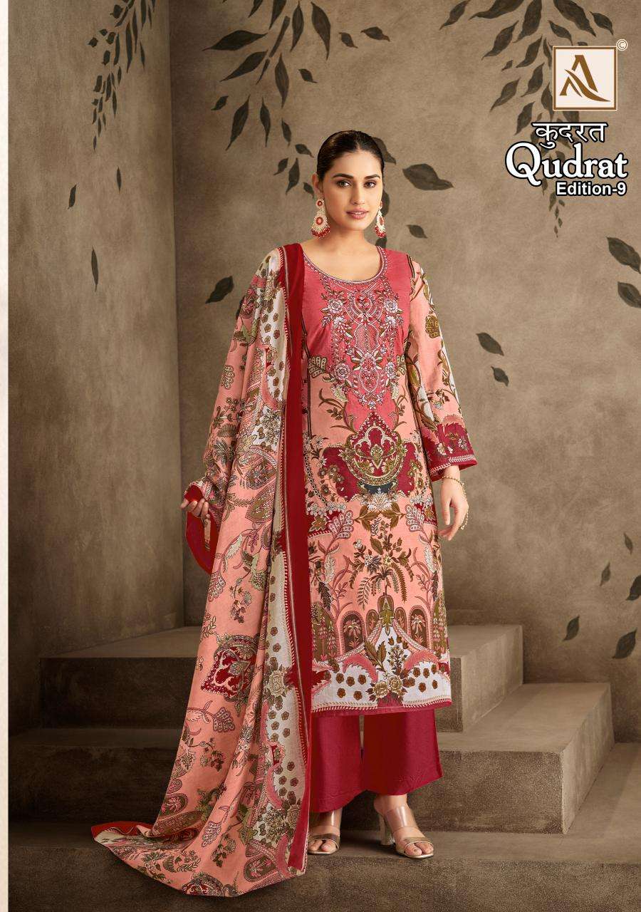 Alok Qudrat Vol 9 Affordable Dress Materials in Mumbai