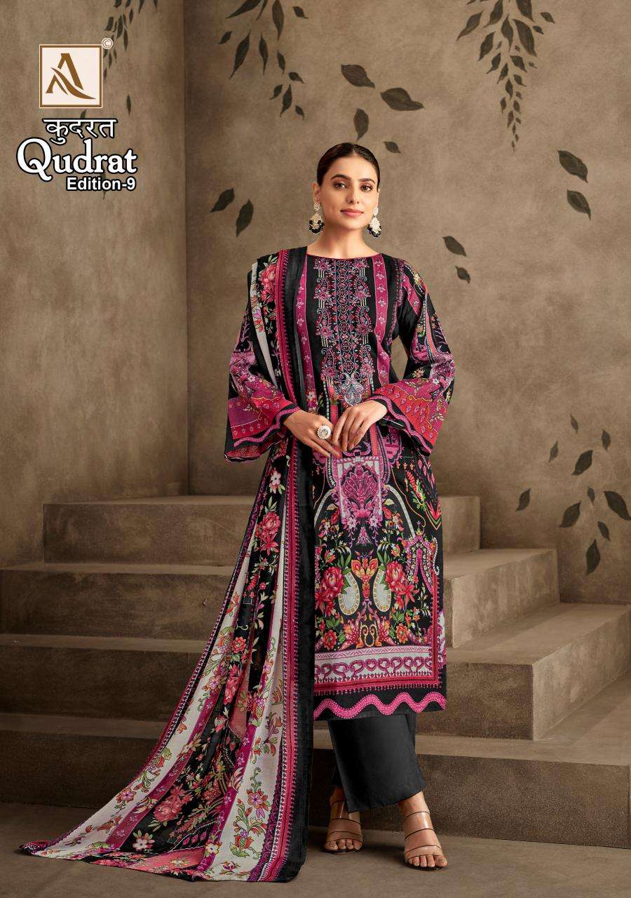 Alok Qudrat Vol 9 Affordable Dress Materials in Mumbai