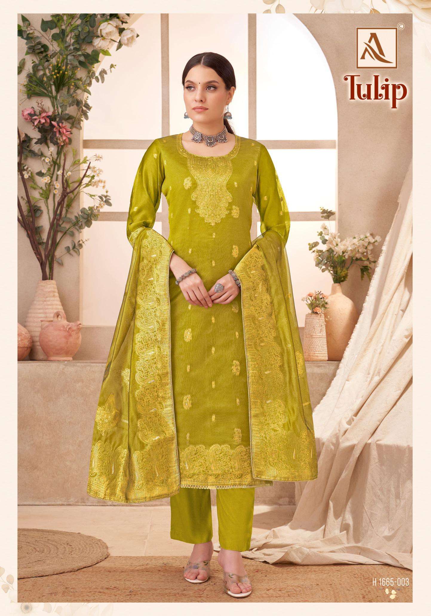 Alok Tulip Dress material catalog in Surat