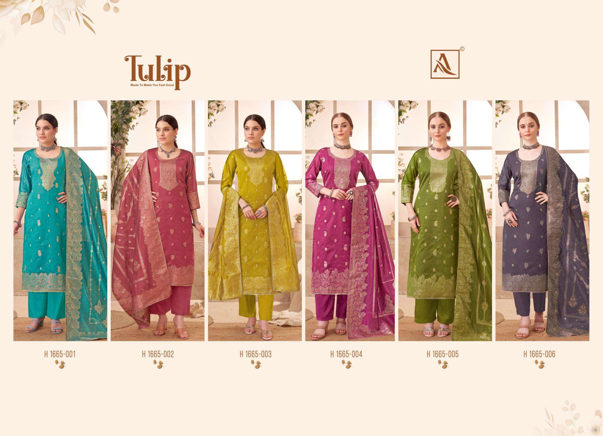 Alok Tulip Dress material catalog in Surat