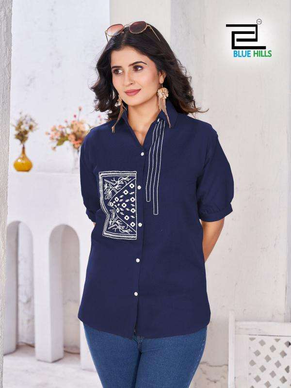 Blue Hills Nathalia ladies formal shirts suppliers in Mumbai