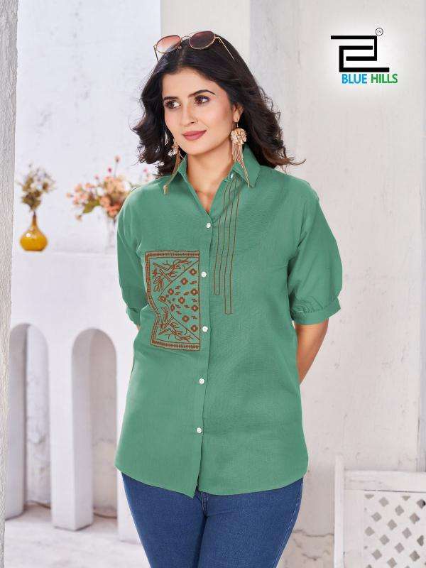 Blue Hills Nathalia ladies formal shirts suppliers in Mumbai