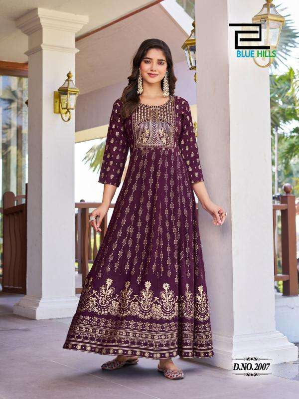 Blue Hills Pushpa 2 Kurti fabric dealers in Gujarat