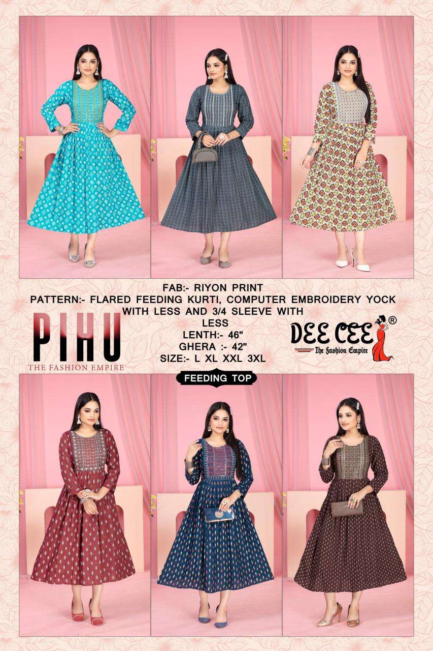 Deecee Pihu Kurti wholesale market in Surat