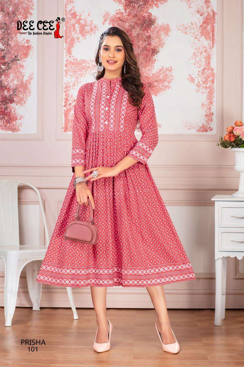 Deecee Prisha Kurtis at wholesale prices in Surat