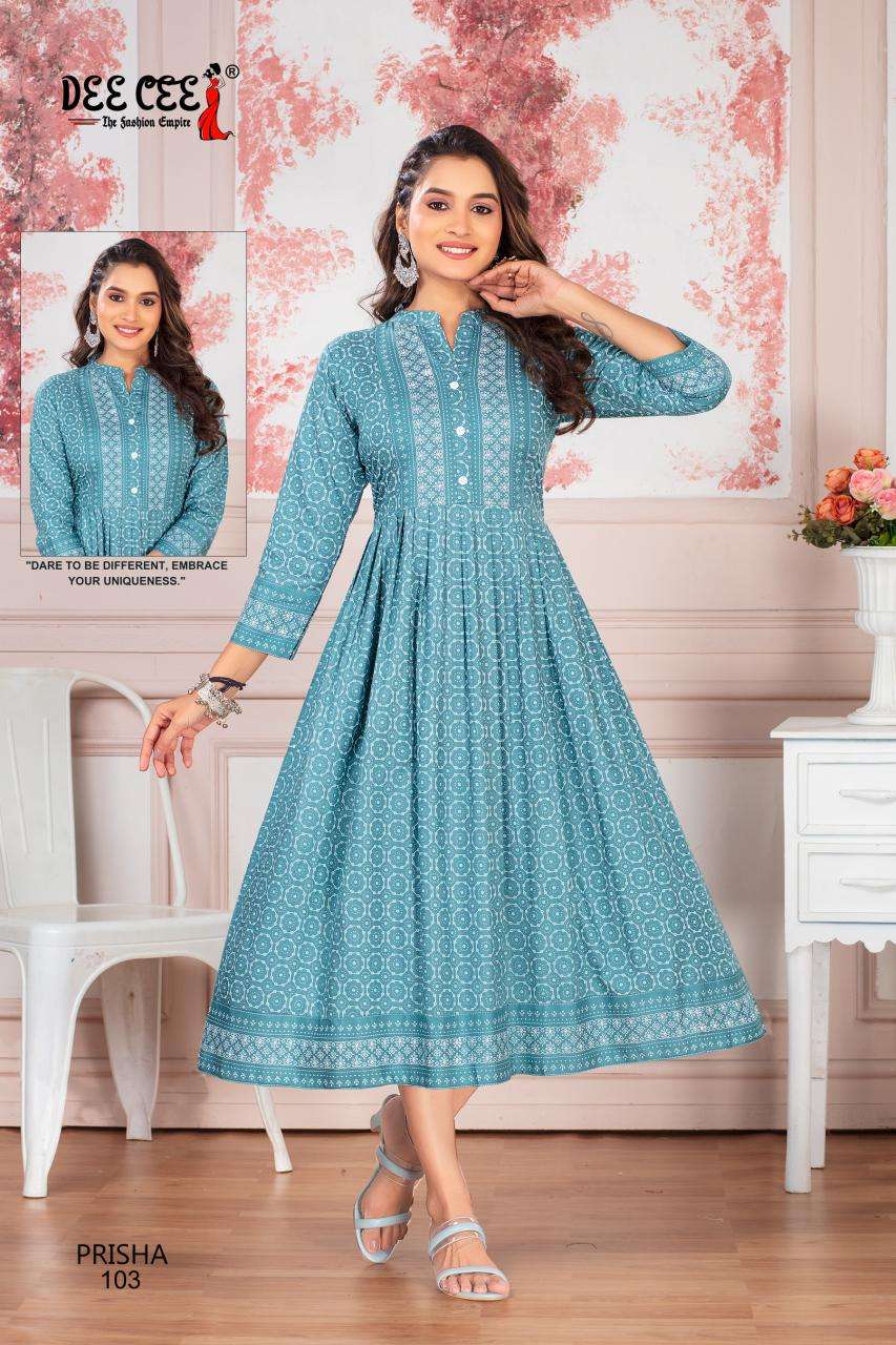 Deecee Prisha Kurtis at wholesale prices in Surat